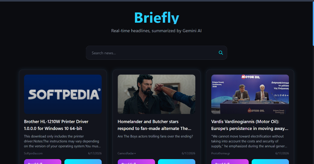 Briefly
